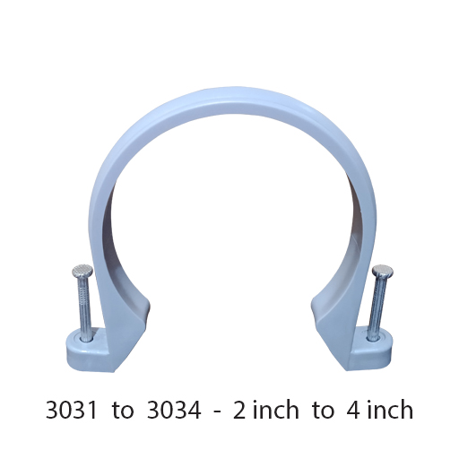 4 inch outlet pvc clamp